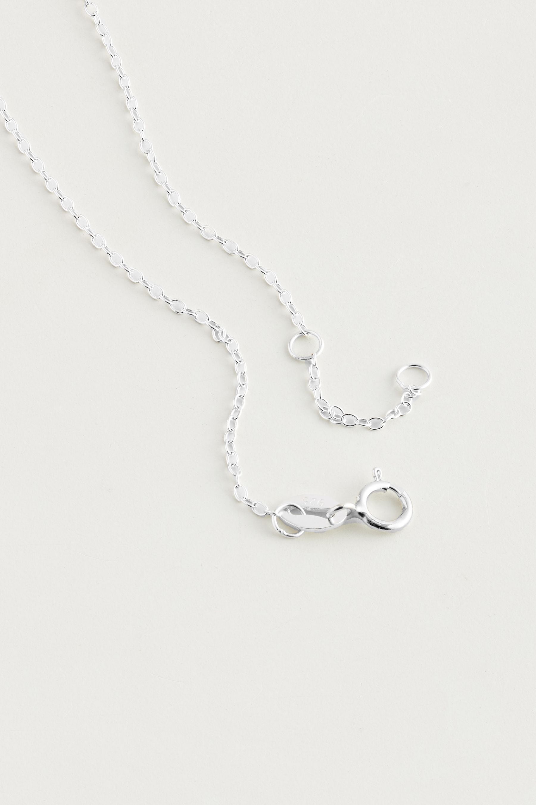 Next initial necklace silver clearance