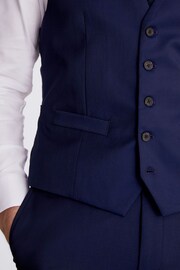 MOSS Ink Blue Tailored London Suit: Waistcoat - Image 3 of 3