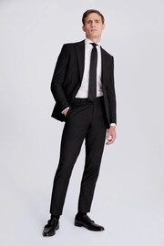 MOSS Black Tailored Stretch Suit: Jacket - Image 5 of 7