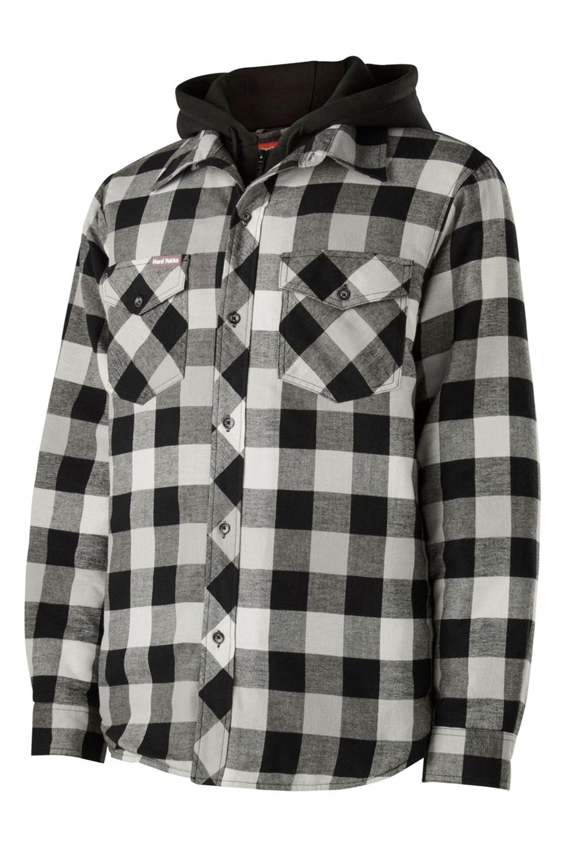 Buy Hard Yakka Blue Quilted Flannel Shacket from the Next UK online shop