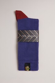 Ted Baker Blue Classic Mid Plain Socks - Image 1 of 3