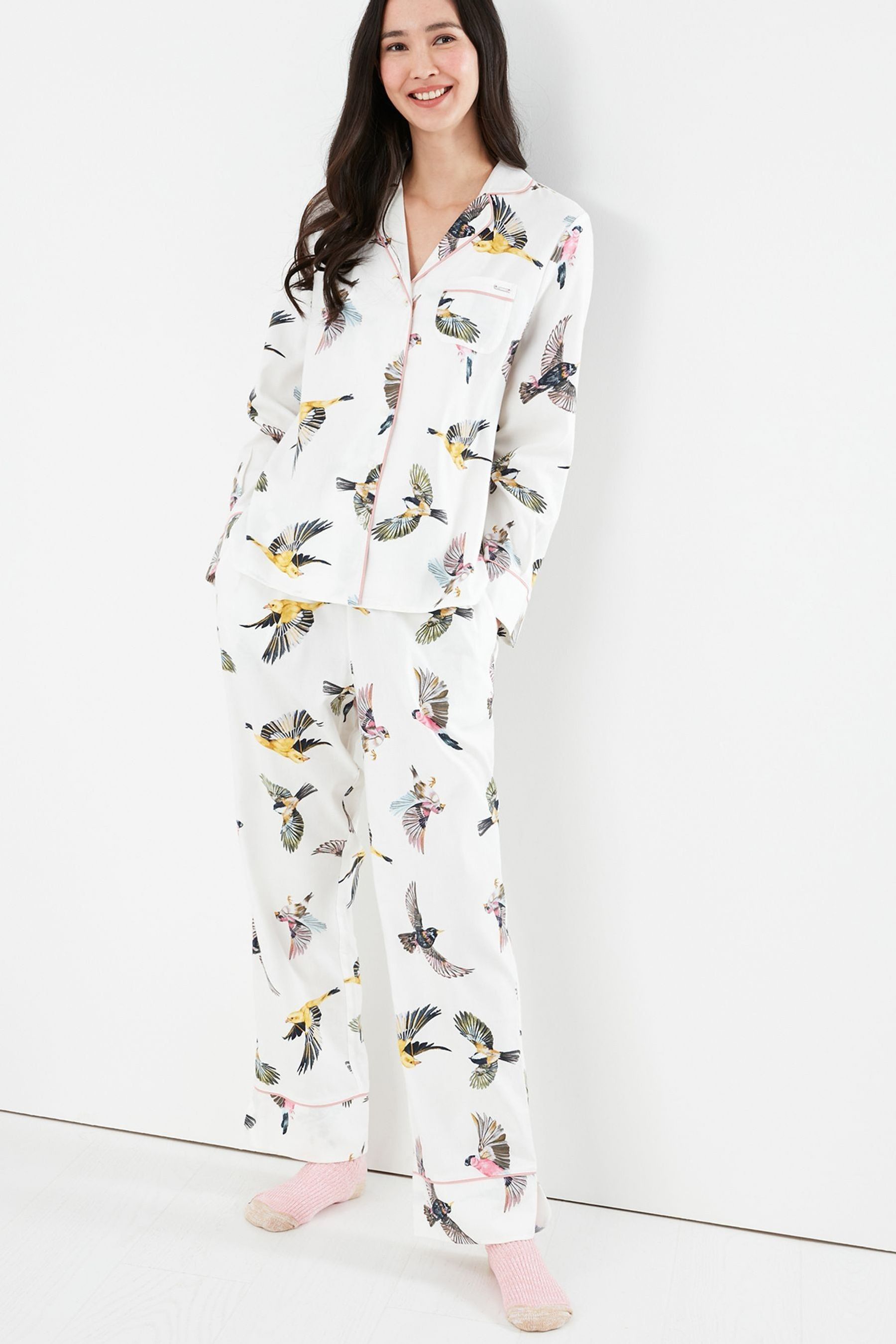 Buy Joules Cream Sleeptight Light Pyjama Set from Next Ireland