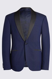 MOSS Blue Slim Fit Dresswear Suit: Jacket - Image 5 of 5