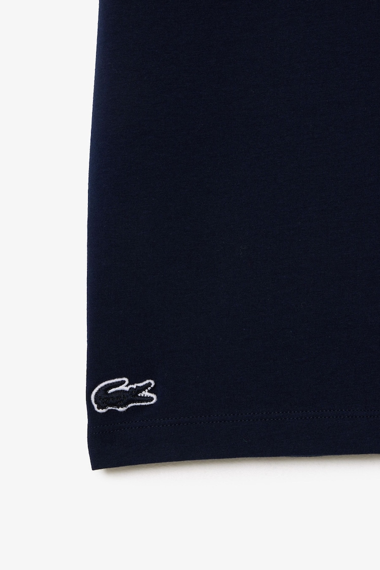 Lacoste Blue Lounge Ringer T-Shirt - Image 7 of 7