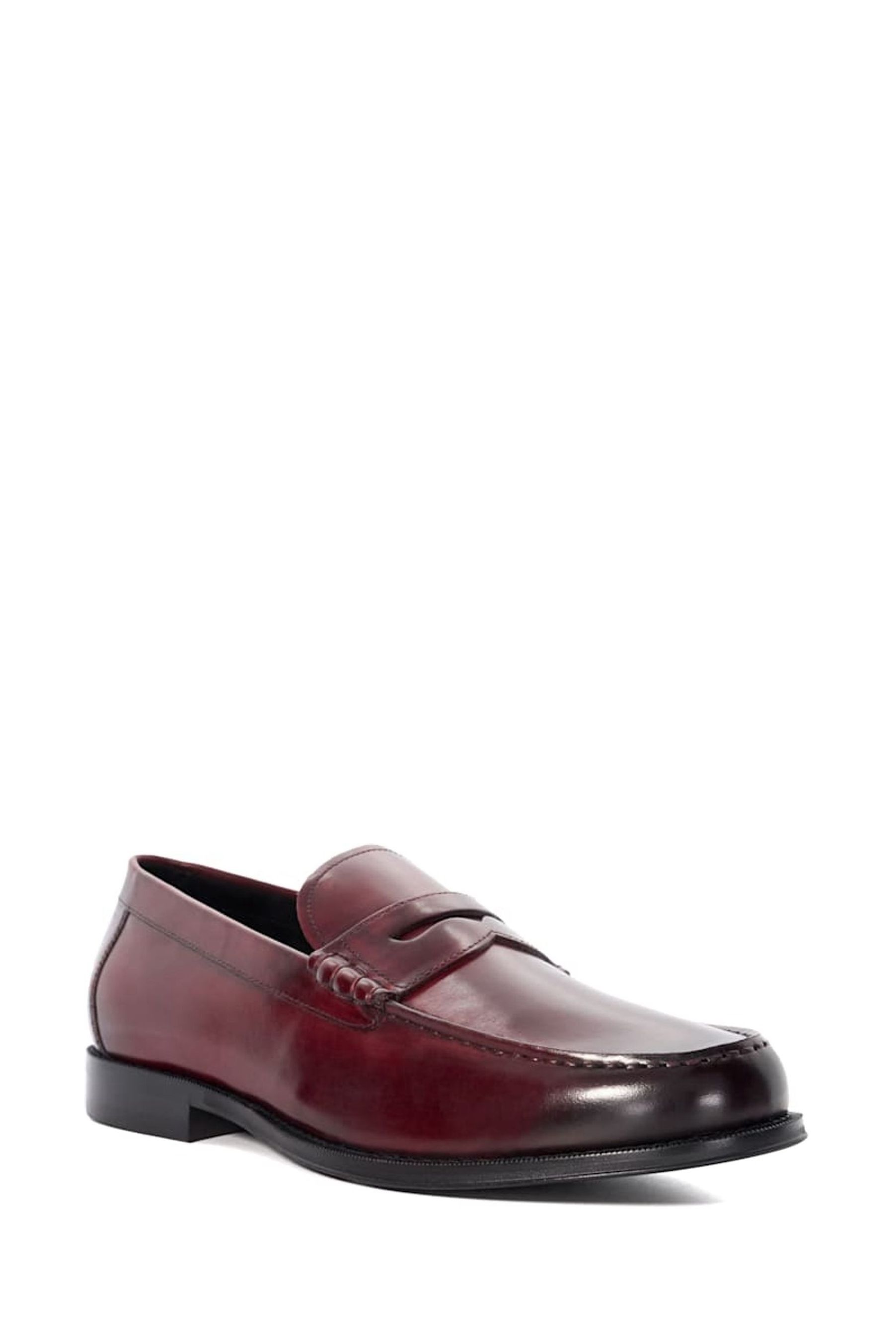 Buy Dune London Burgundy Samson Penny Loafers from Next Canada