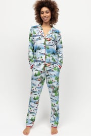 Cyberjammies White Revere Printed Jersey Pyjama Set - Image 2 of 4