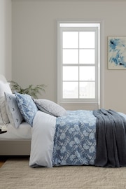 Bedeck of Belfast Chambray Blue Miya Cushion - Image 4 of 4