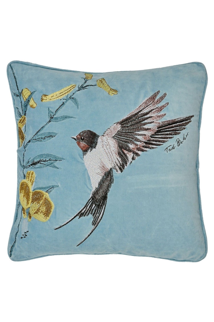 Ted Baker Multi Botanical Birds Cushion - Image 2 of 3