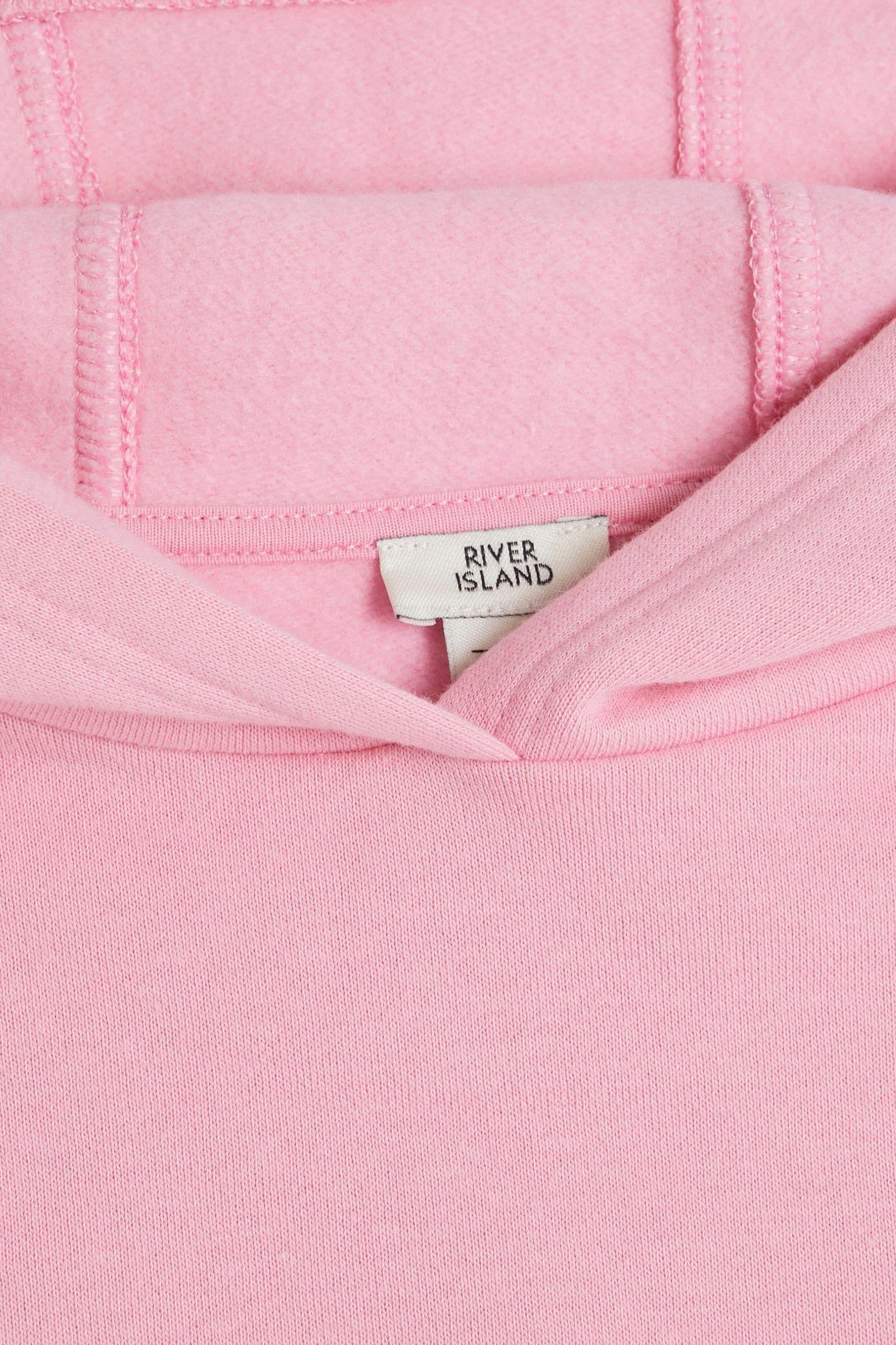 River island pink hoodie online