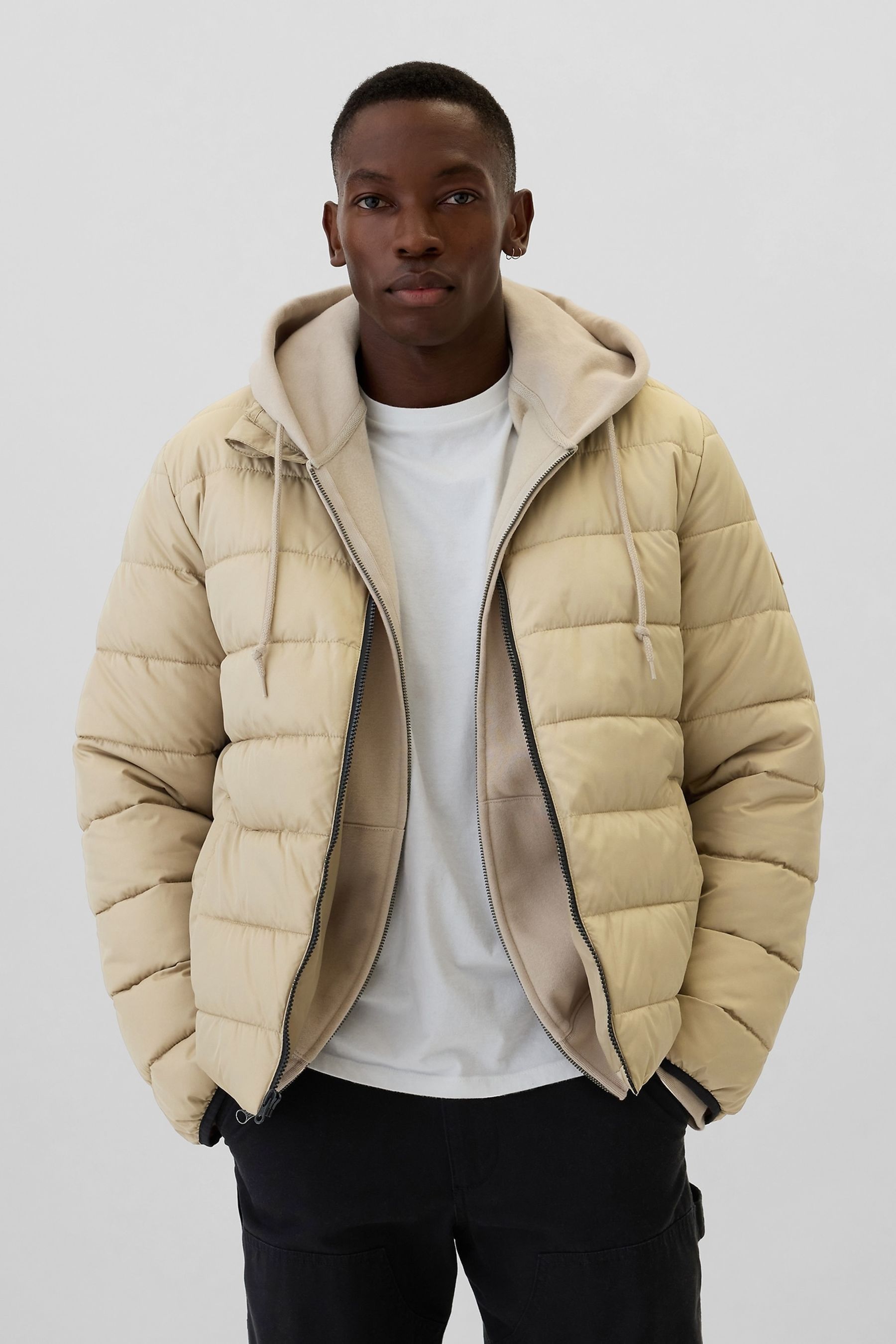 Buy Gap Beige Cold Control Puffer Jacket from Next Luxembourg