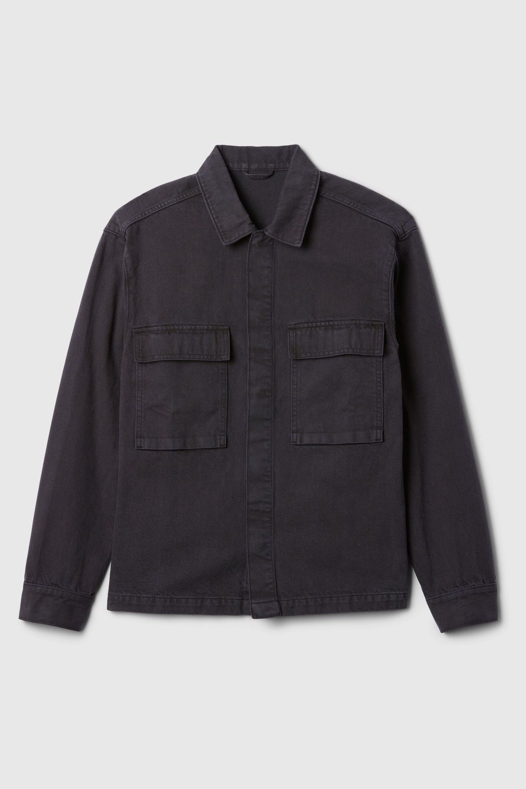 Gap black denim shirt top