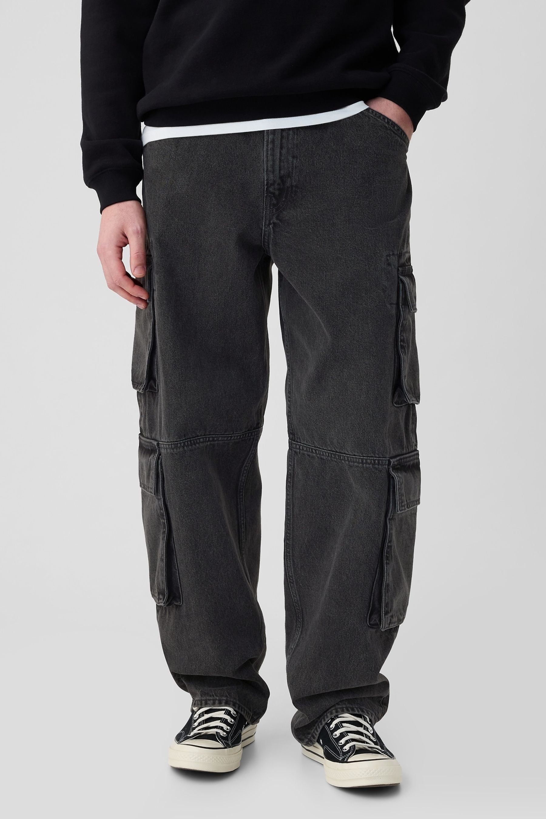 Double pocket cargo pants outlet