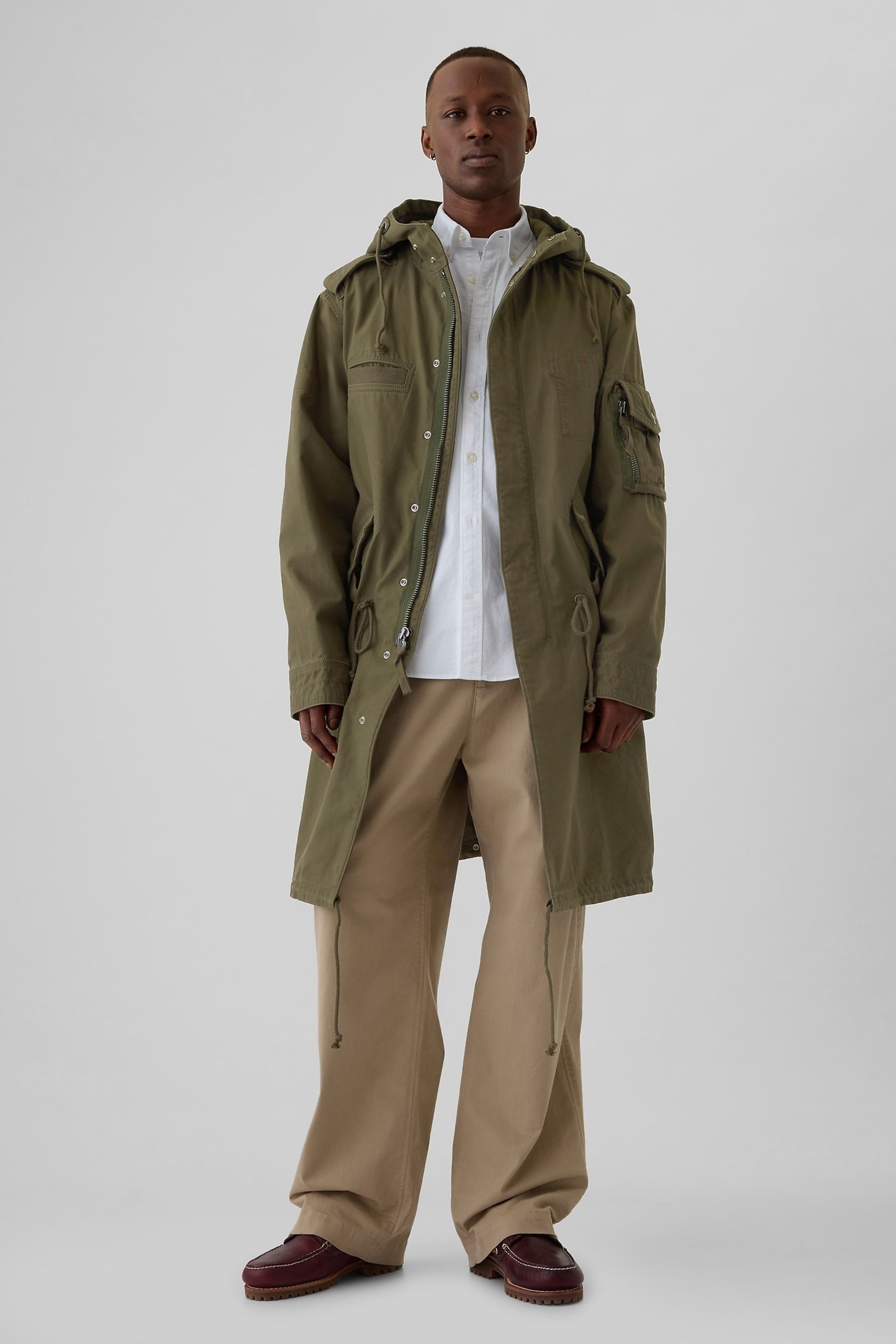 Kaufe Sie Gap Utility Parka Jacke mit Kapuze aus Baumwolle bei Next Deutschland