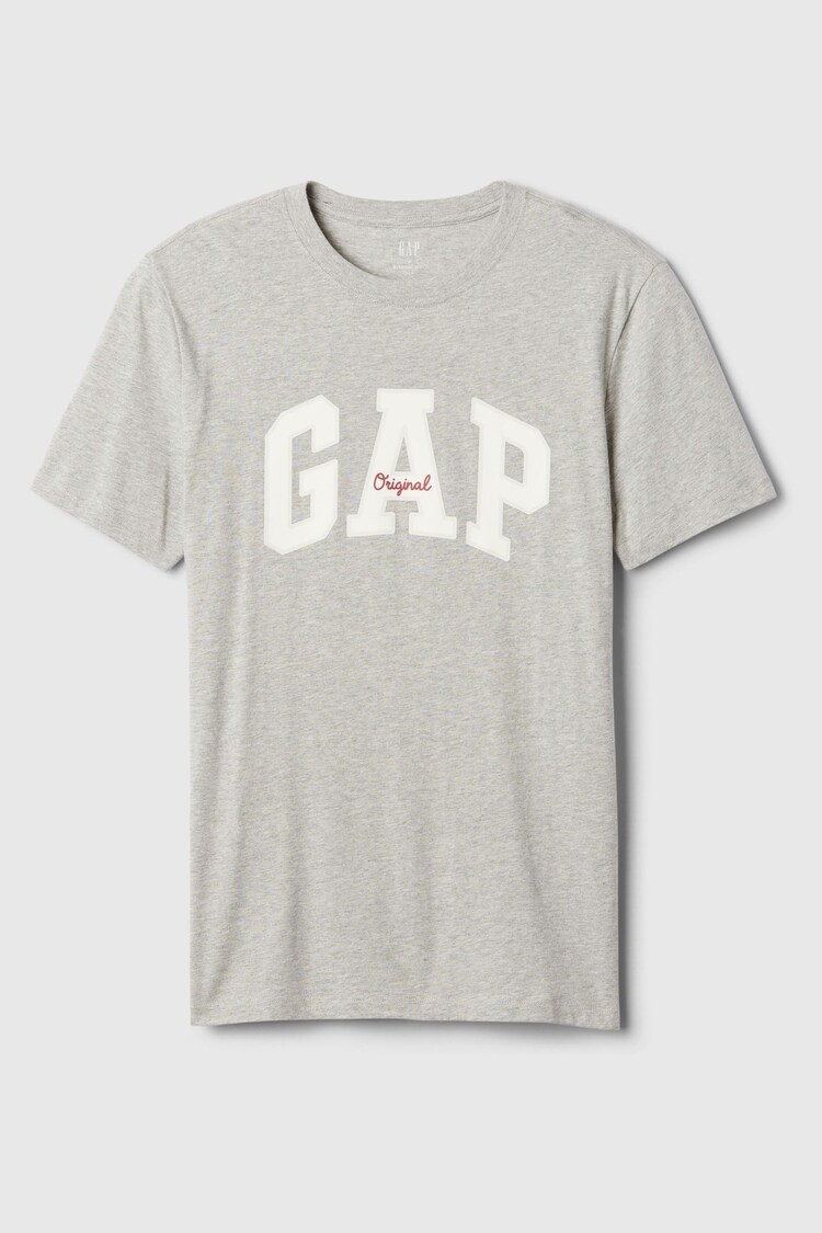 Gap Grey Original Logo Everyday Crew Neck T-Shirt - Image 5 of 5