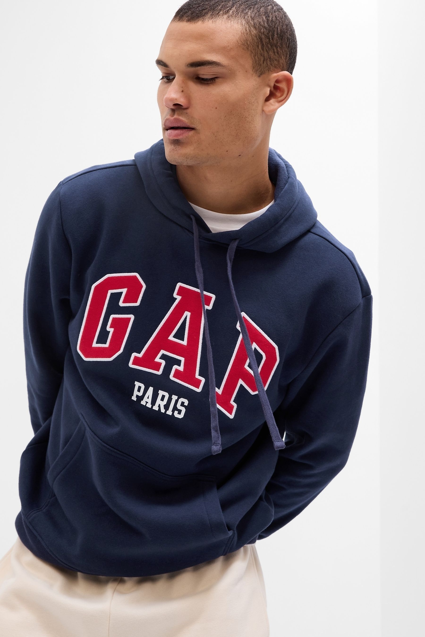Gap Blue Paris Logo Hoodie