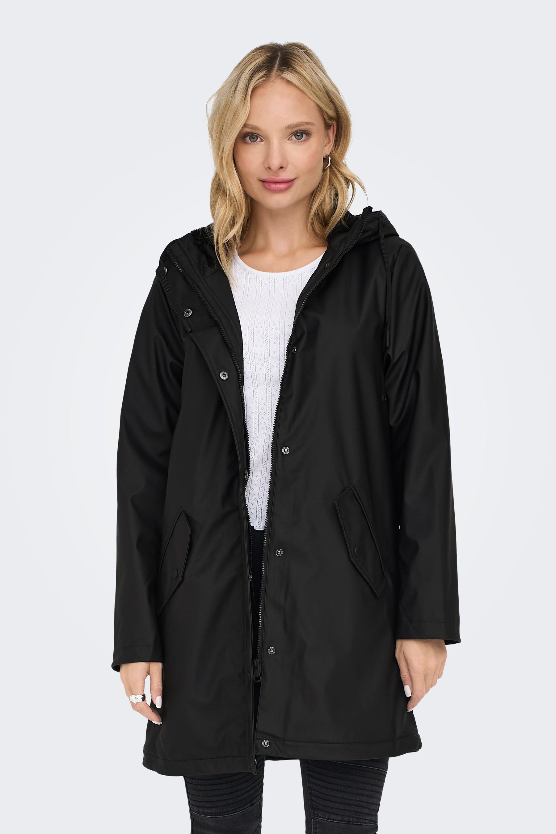 Coated raincoat hotsell