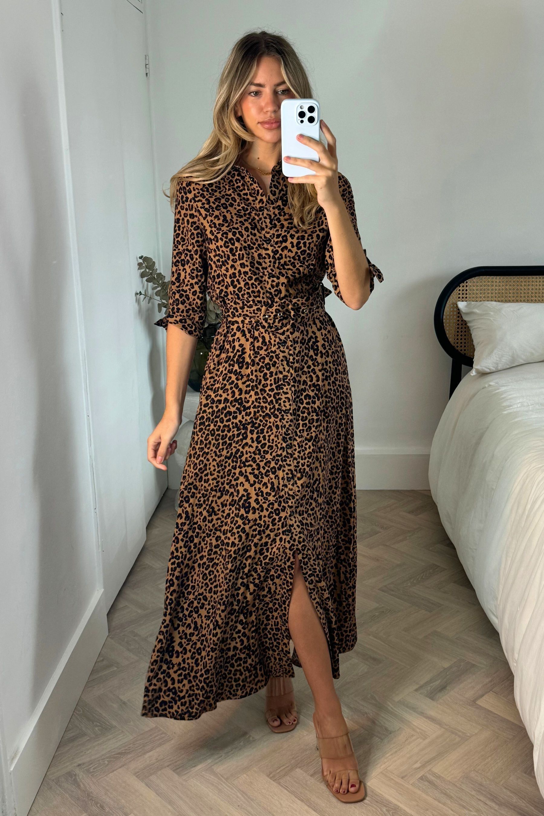 Animal print shirt dress next hot sale