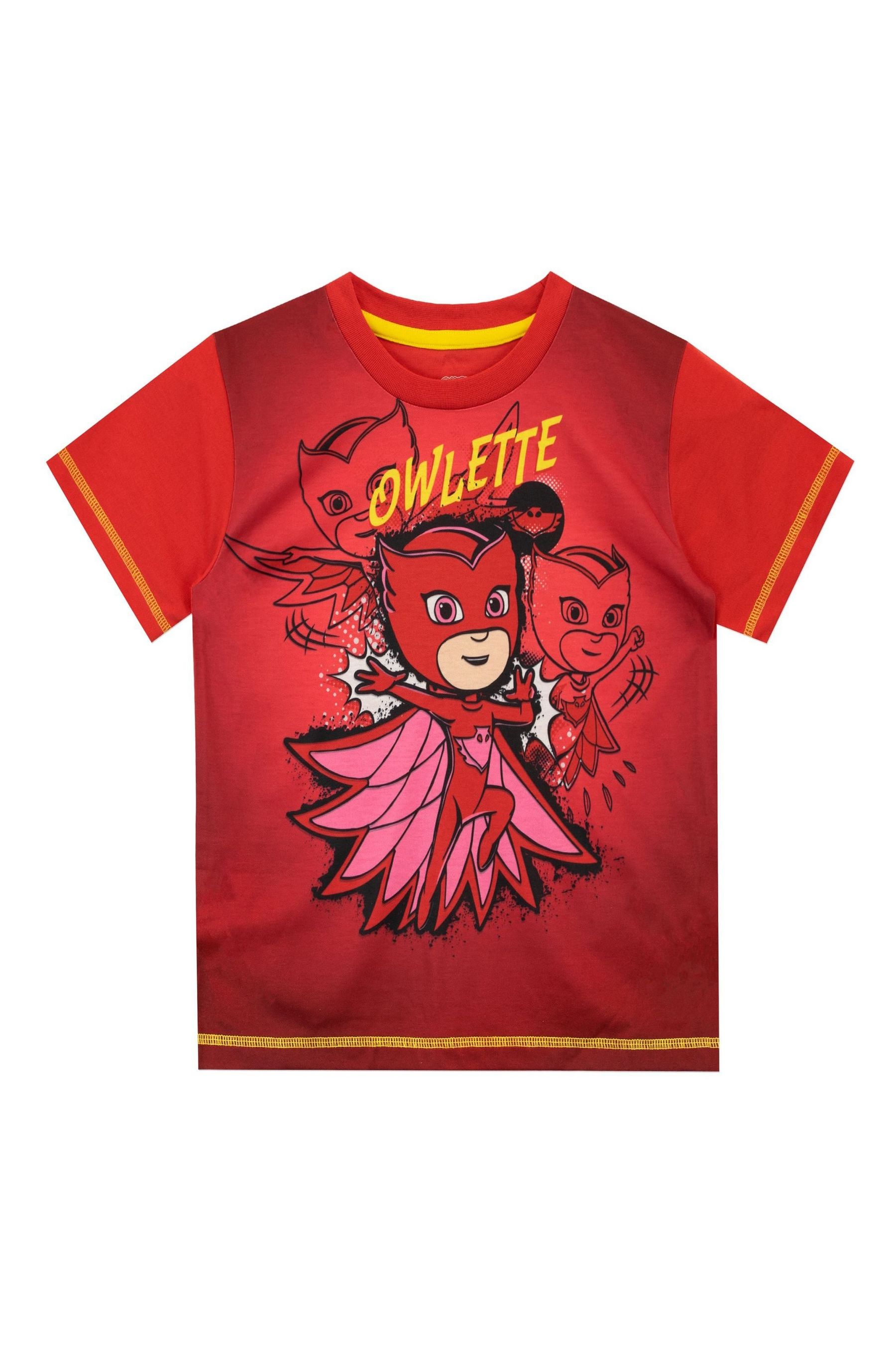 Character Red Masks Owlette Short Pyjamas