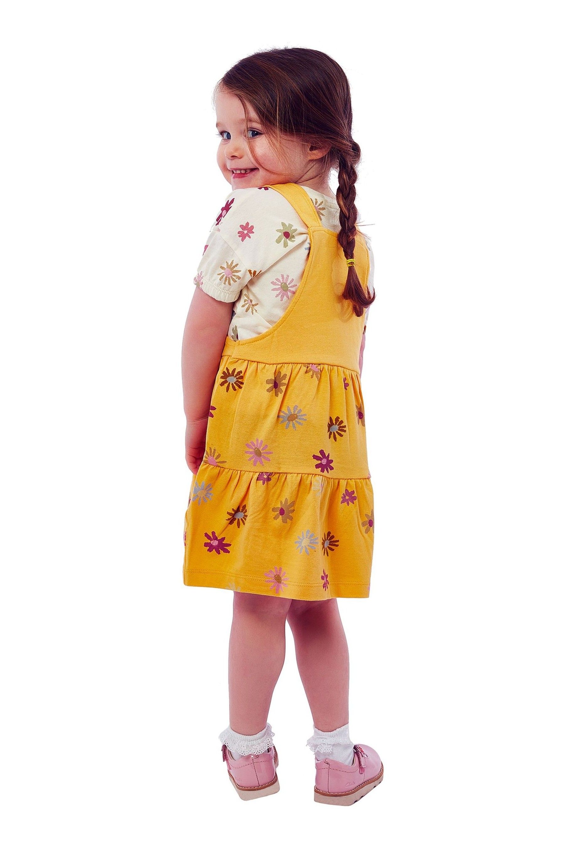 Buy Character Yellow Peppa Pig Pinafore 100 Cotton Dress And T Shirt 2 Piece Set from Next USA