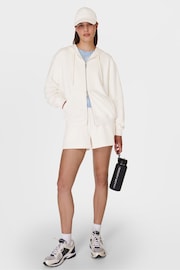 Sweaty Betty White Revive Zip Through Hoodie - Image 4 of 7