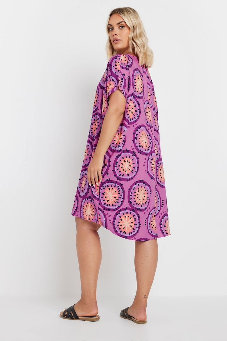 Yours Curve Purple Easy Tunic Dress - Image 2 of 5