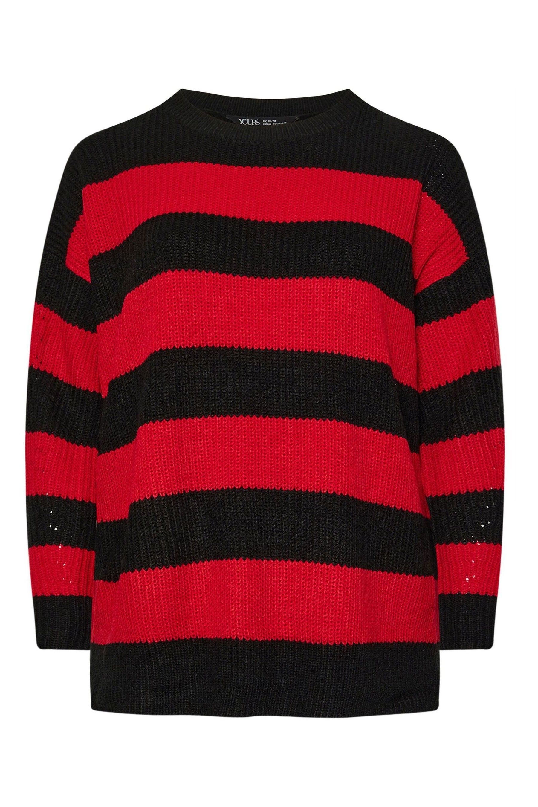 Red striped jumper clearance
