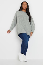 Yours Curve Black Drop Shoulder Jumper - Image 3 of 6