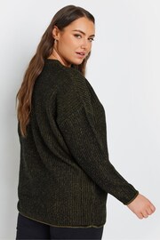 Yours Curve Green Drop Shoulder Jumper - Image 4 of 6