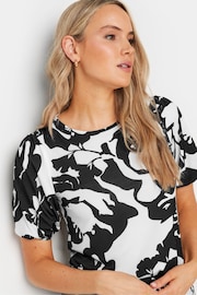 Long Tall Sally White Monochromatic Floral Print Top - Image 4 of 5