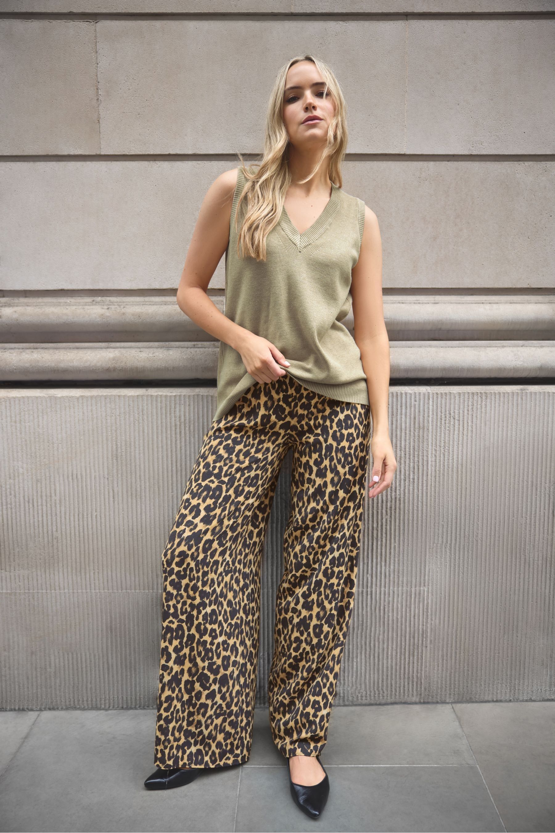 Next leopard print trousers cheap