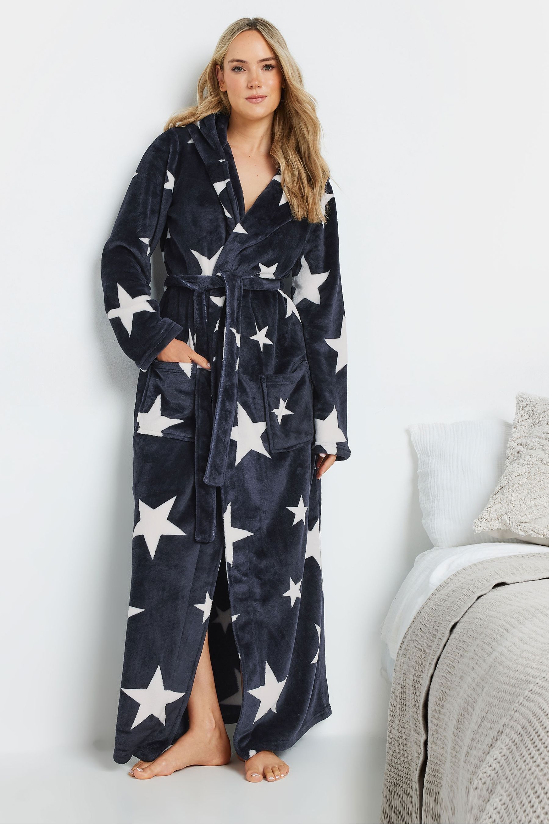 Full length robe with hood outlet