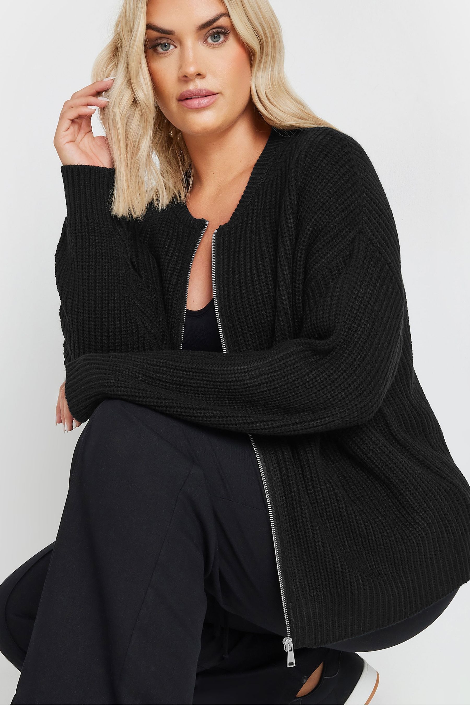 Zip through cardigan women's new arrivals