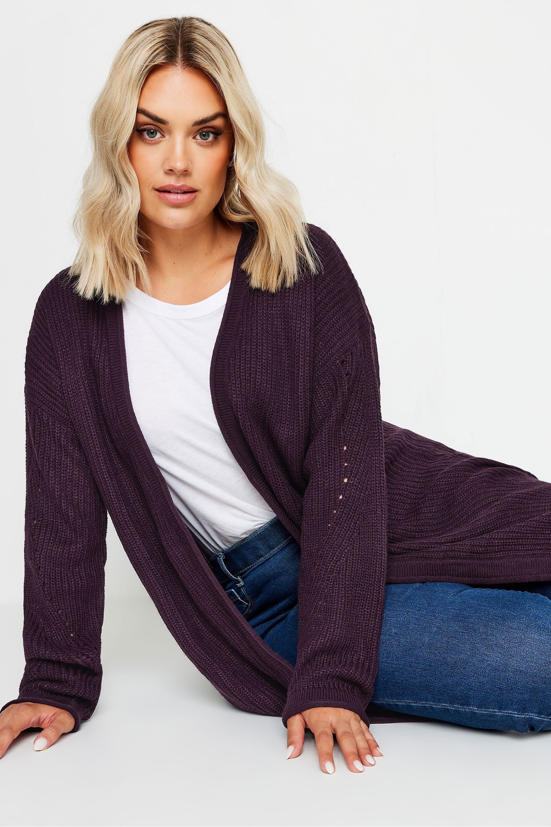 Buy Yours Curve Purple Cardigan from the Next UK online shop