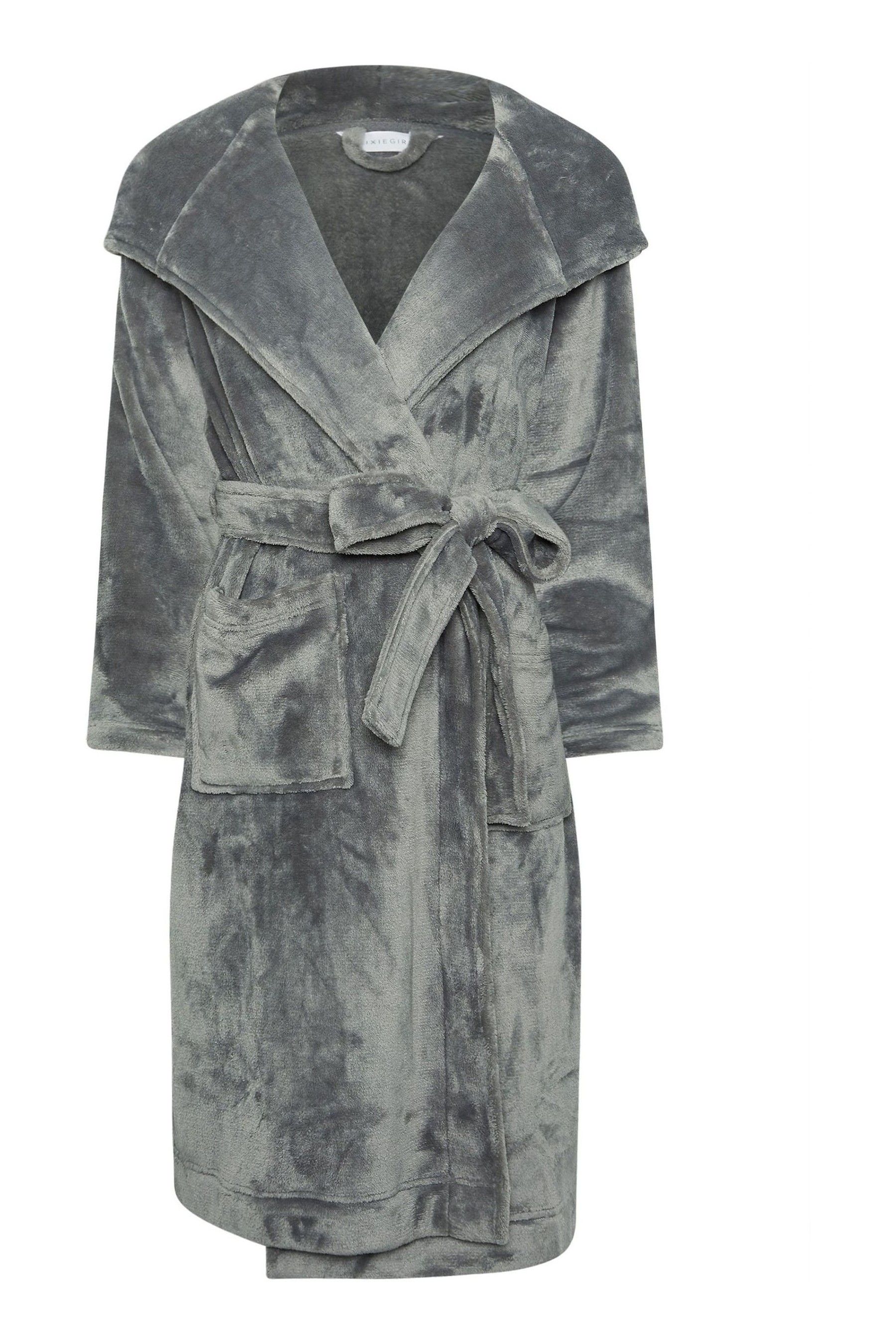 Buy PixieGirl Petite Grey Hooded Robe from the Next UK online shop