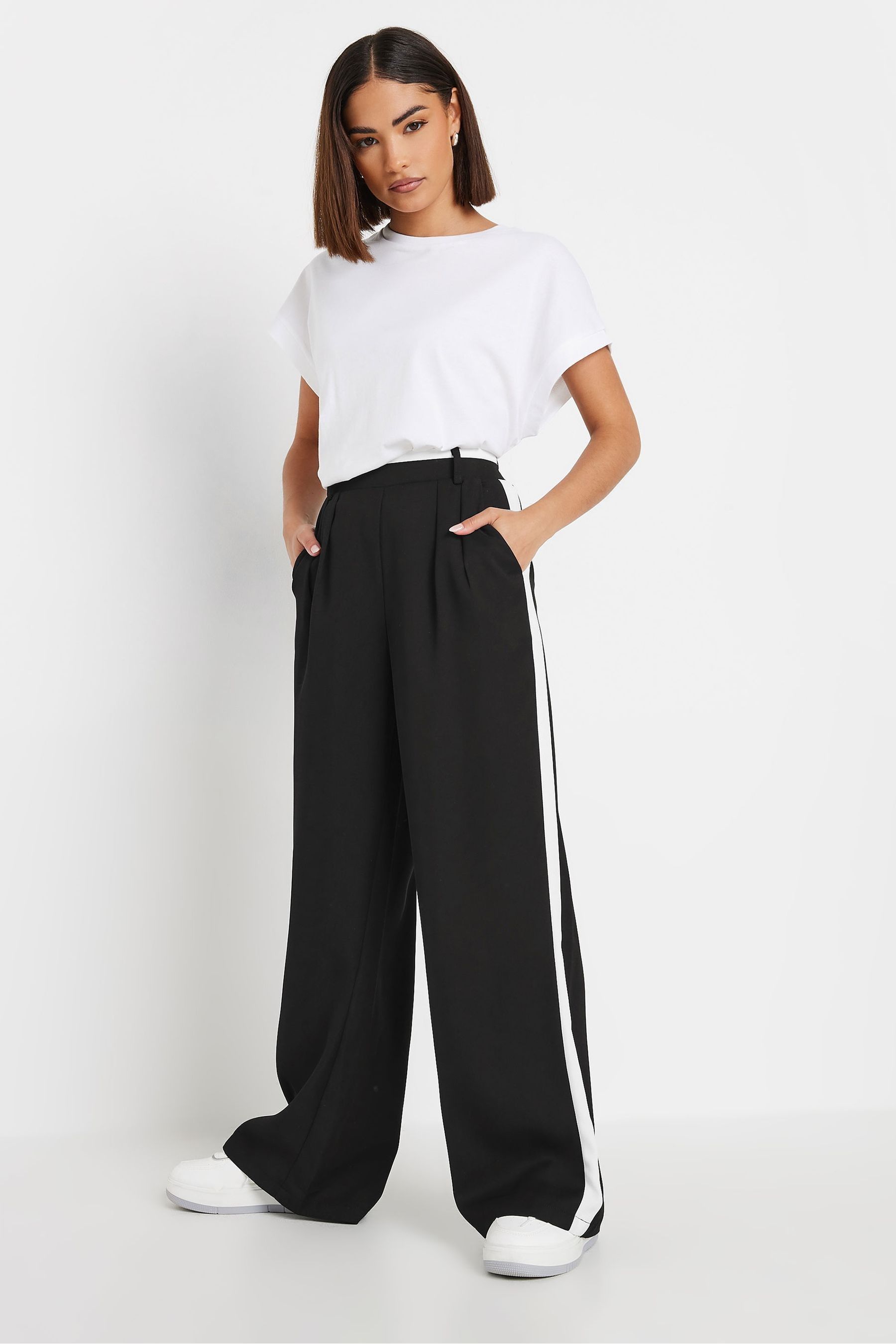 Next petite black trousers on sale