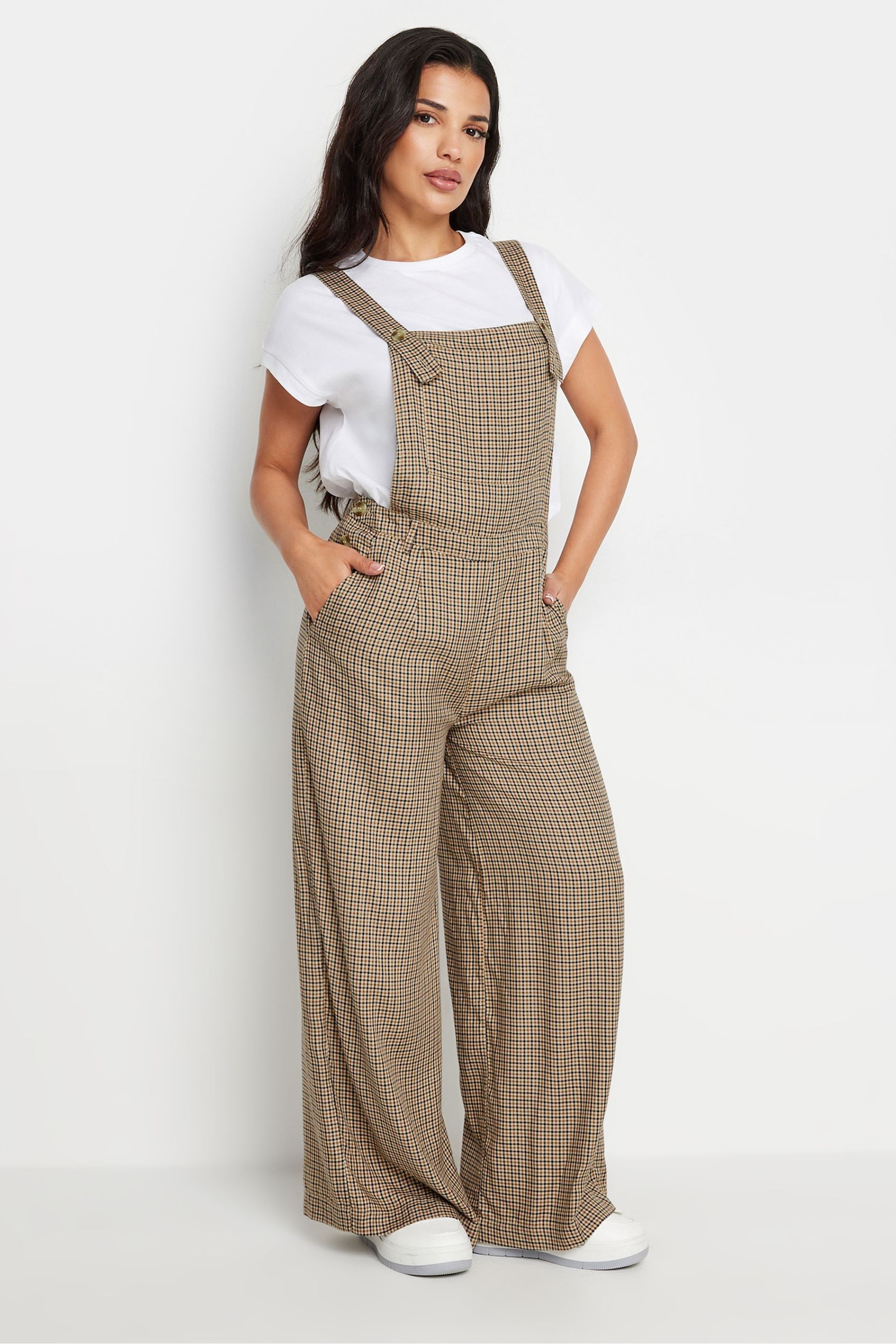 Beige dungarees womens discount