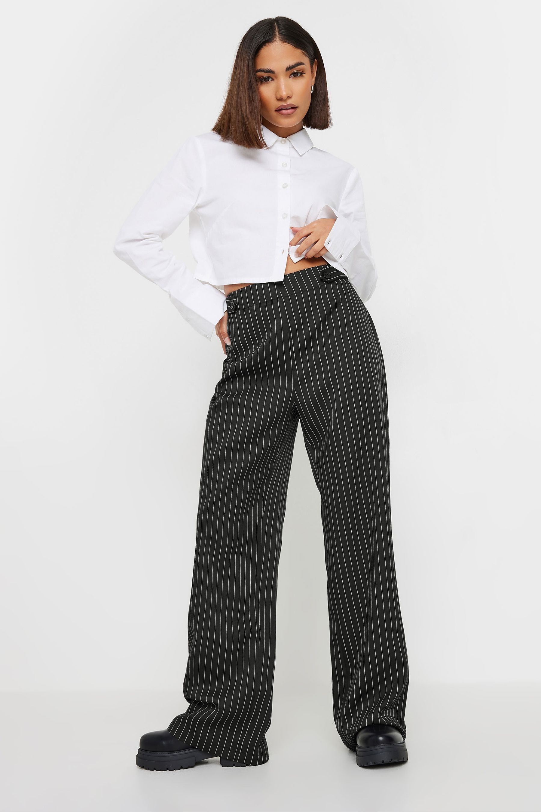 Striped trousers petite sales