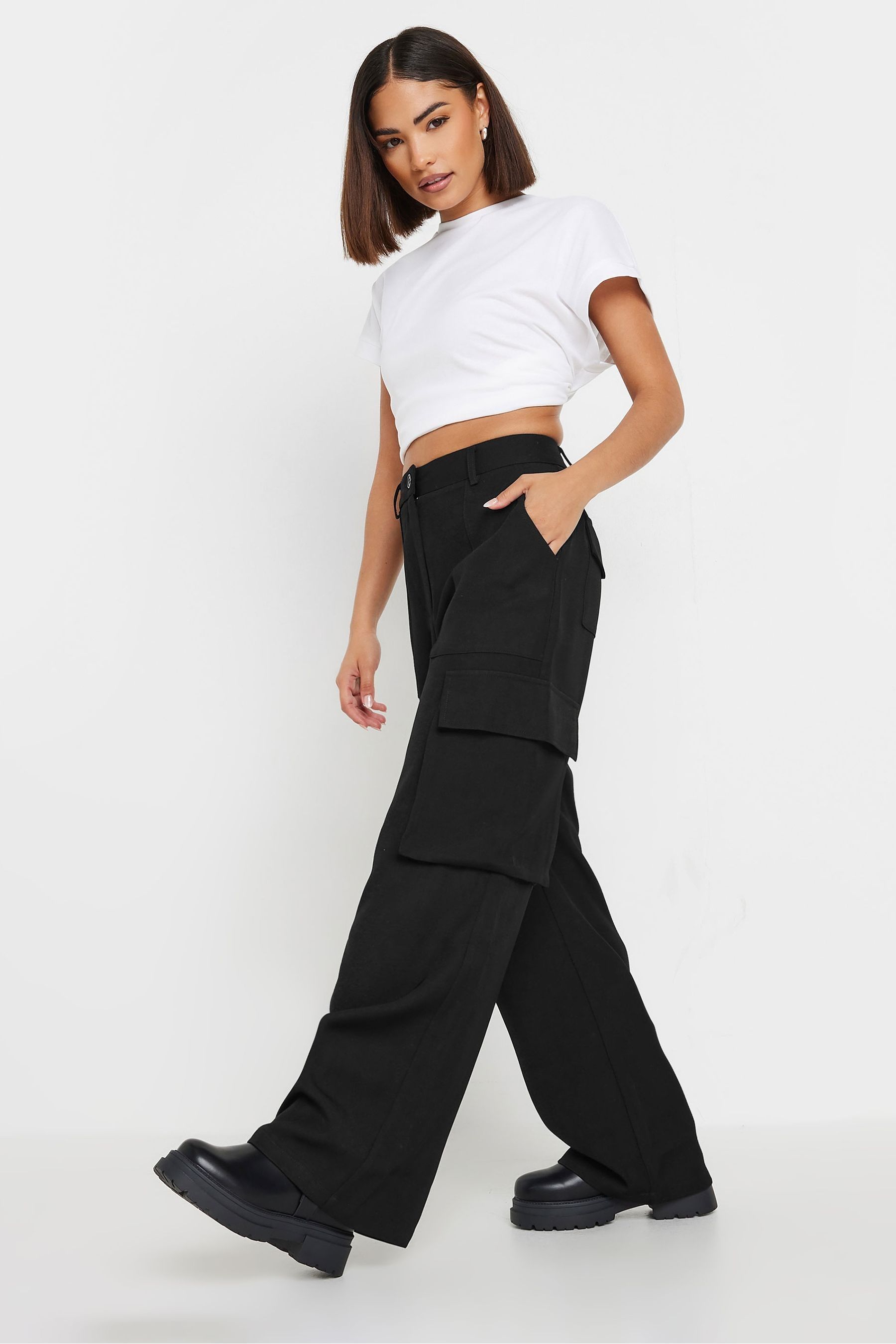 Next petite black trousers deals