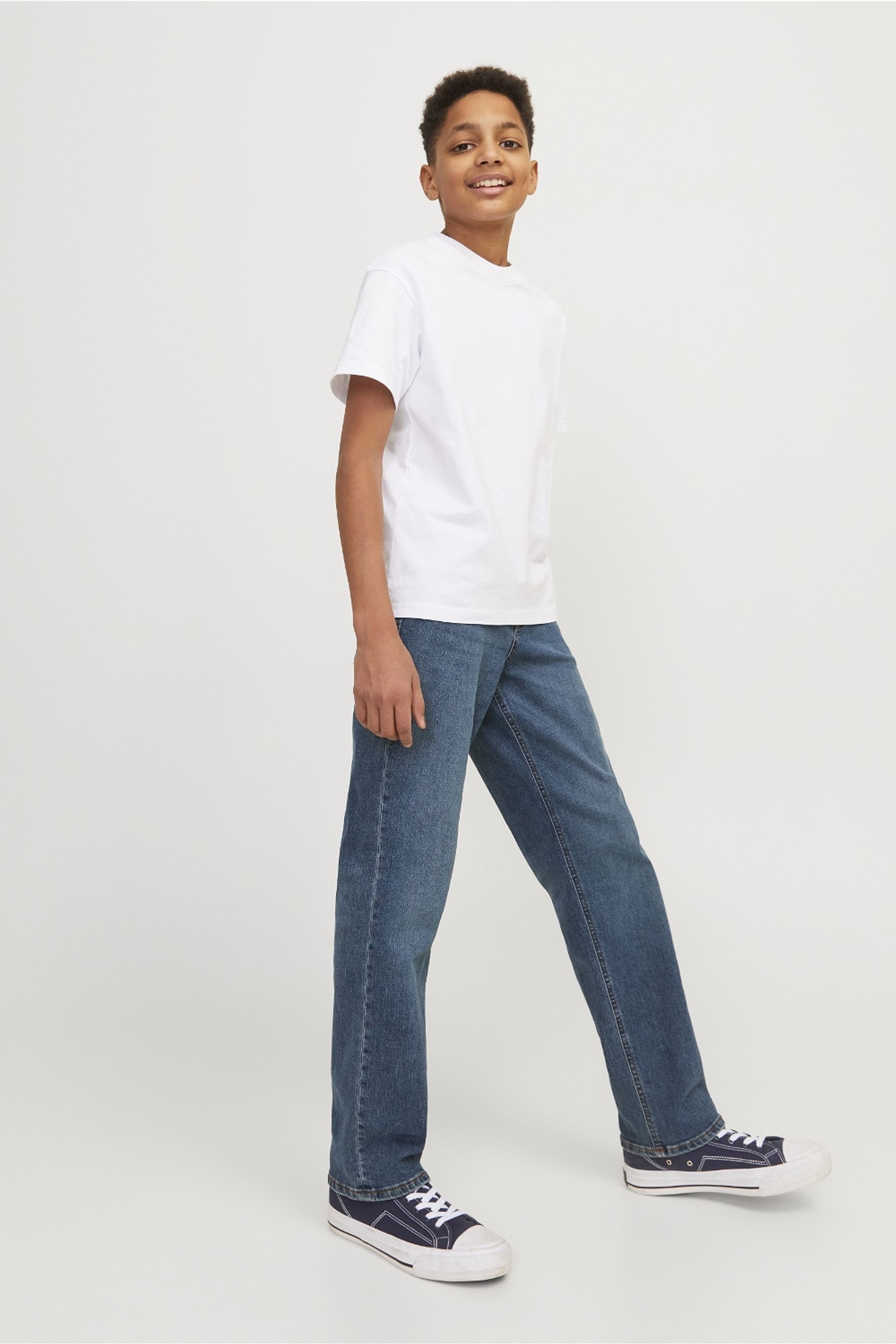 Buy JACK JONES JUNIOR Regular fit Blue Stretch Jeans from Next Luxembourg