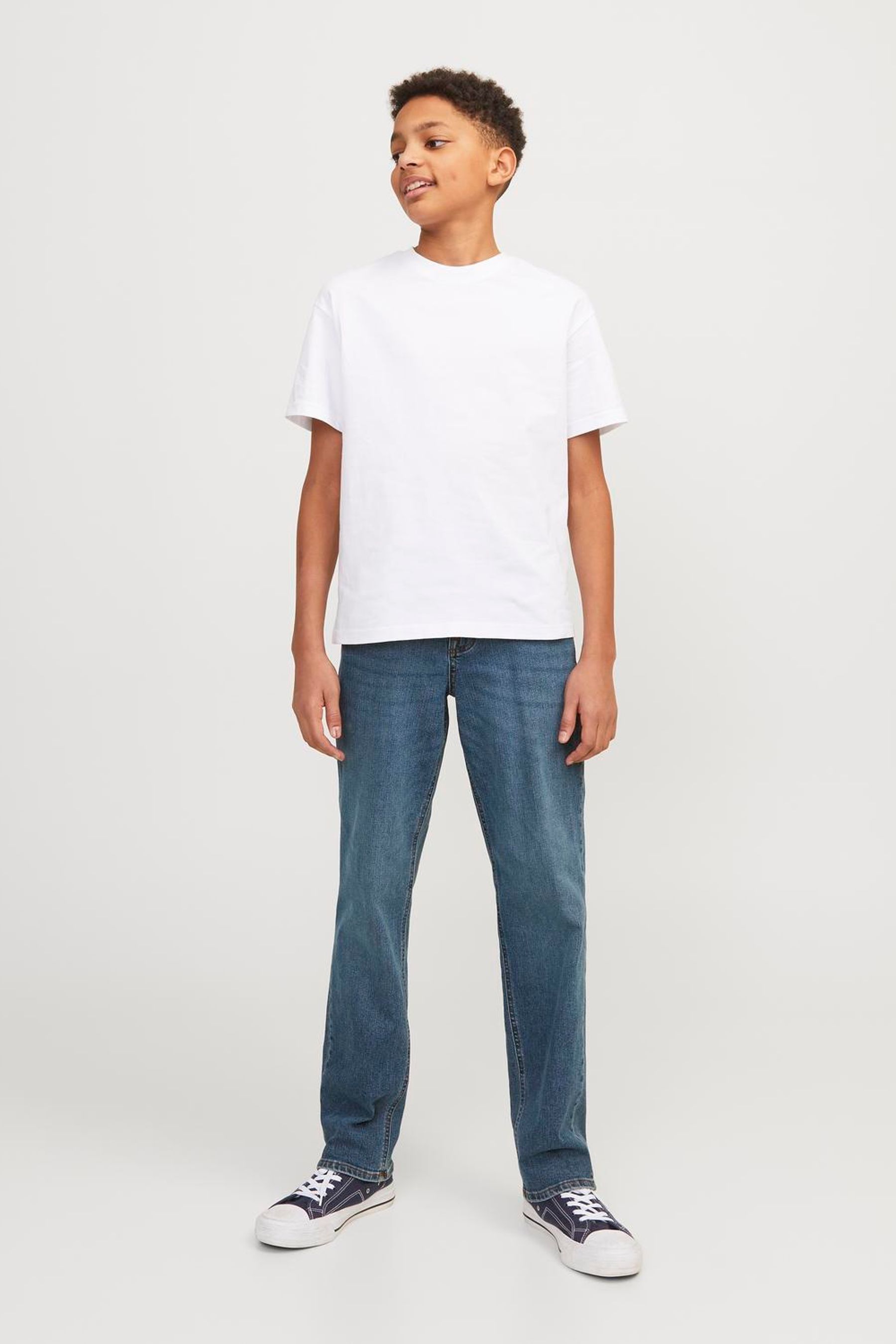 Buy JACK JONES JUNIOR Regular fit Blue Stretch Jeans from Next Luxembourg