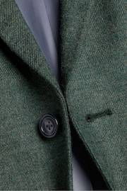 Charles Tyrwhitt Green Twill Wool Texture Jackets - Image 5 of 5