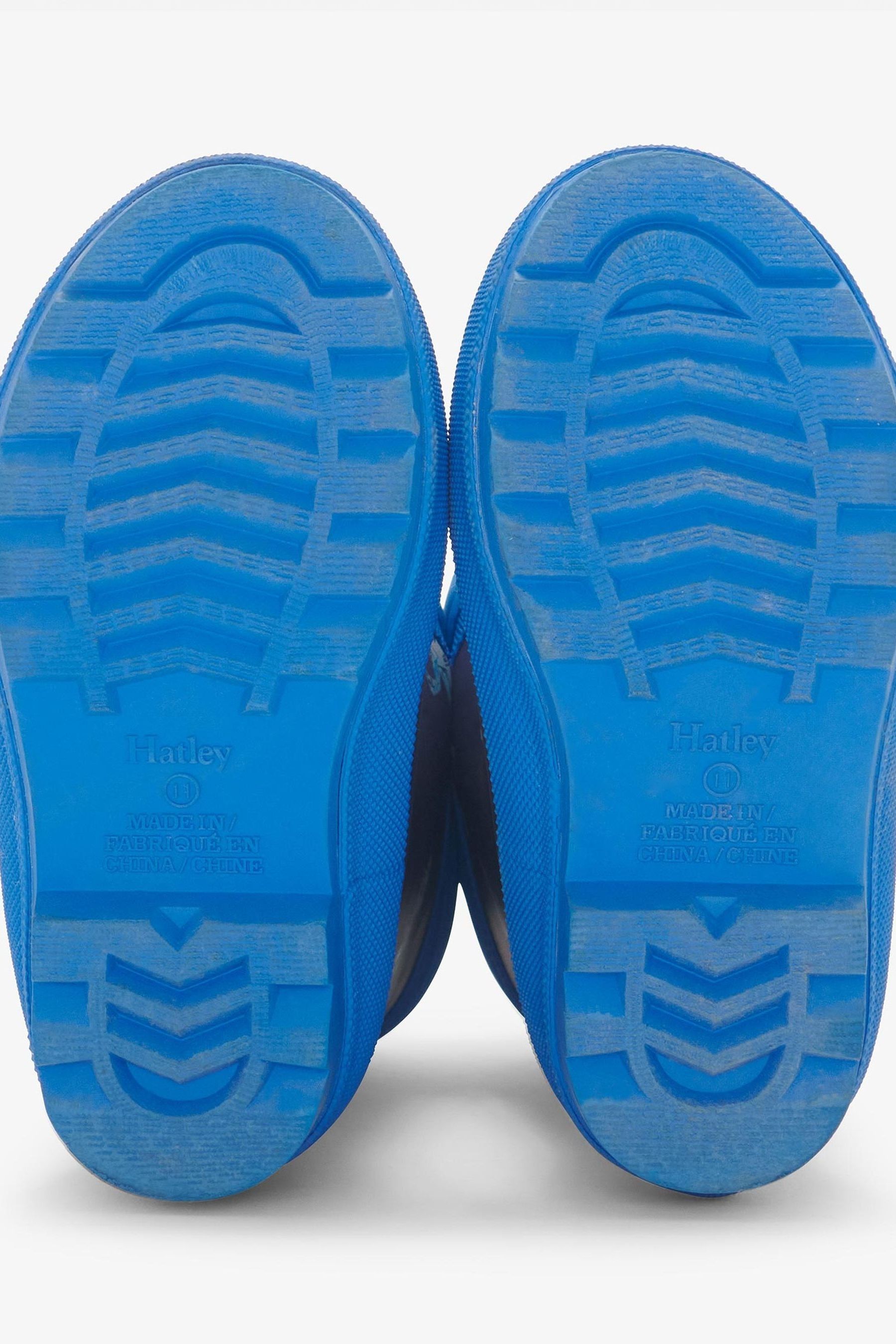 Buy Hatley Blue T Rex Dinosaur Attack Sherpa Lined Waterproof Rain Wellies from Next Luxembourg