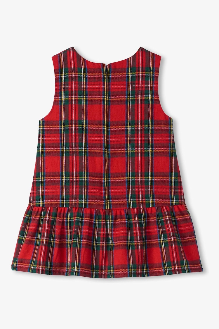 Hatley Red Plaid Pinafore 100% Cotton Dress - Image 3 of 3