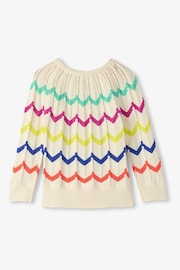 Hatley Rainbow Chevron Raglan Pullover White Jumper - Image 2 of 2