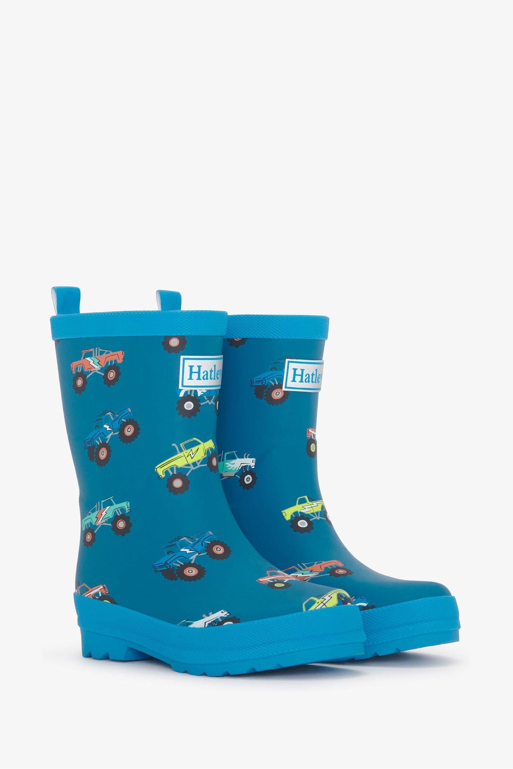 Buy Hatley Blue Monster Trucks Matte Rain Wellies from the Next UK online shop