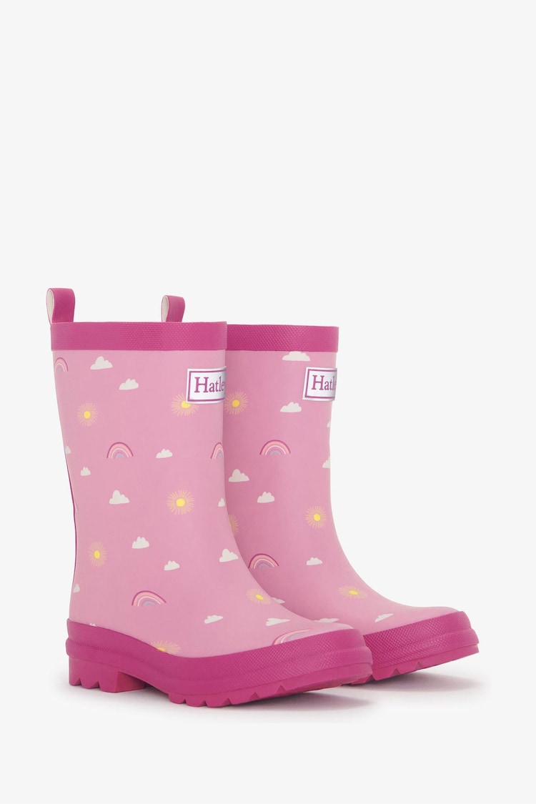 Hatley Pink Sun Charms Matte Wellies - Image 1 of 4