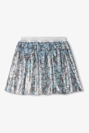 Hatley Silver Flower Shimmer Sequin Skirt - 圖片 2，共 2