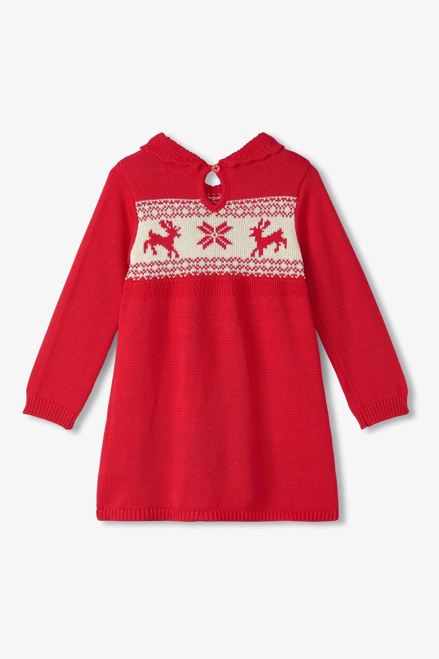 Buy Hatley Red Christmas Flared Cable Knit Jumper Dress from the Next UK online shop