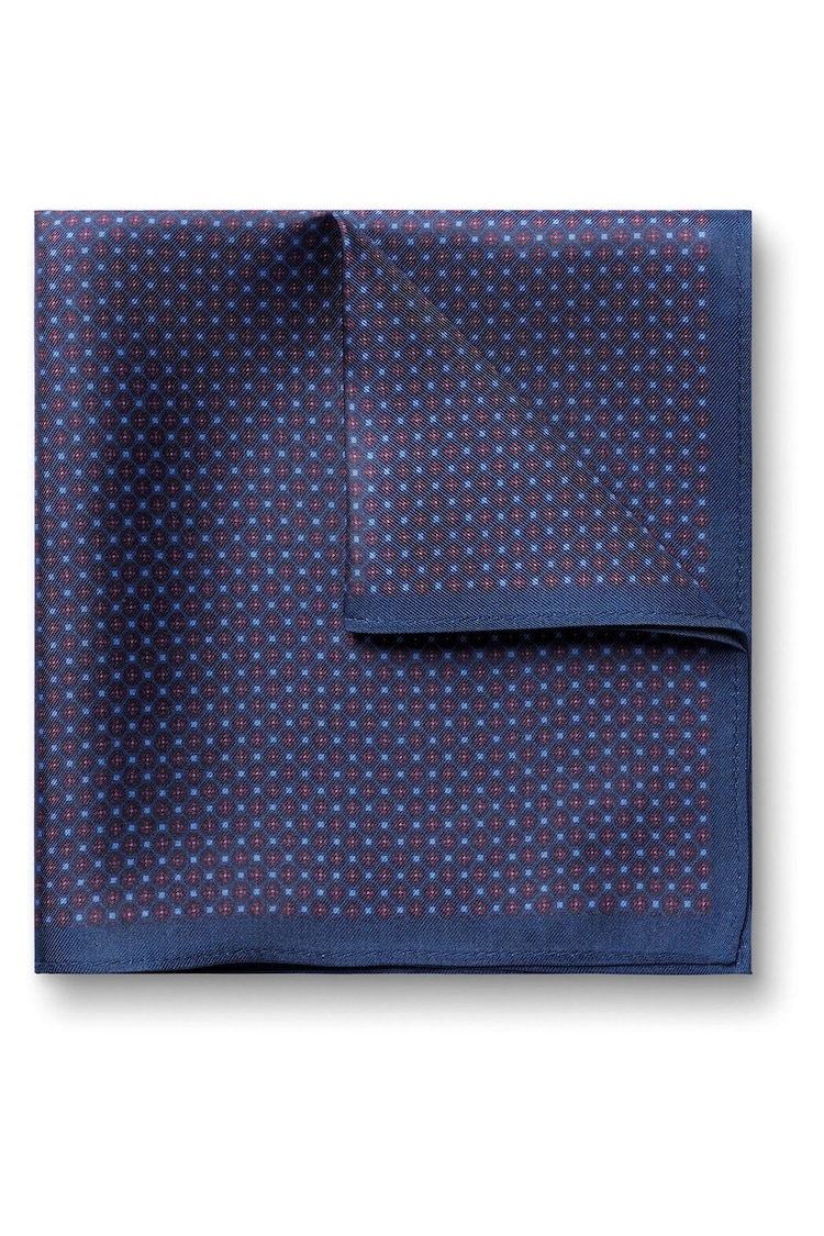 Charles Tyrwhitt Blue Silk Pocket Square - Image 1 of 3