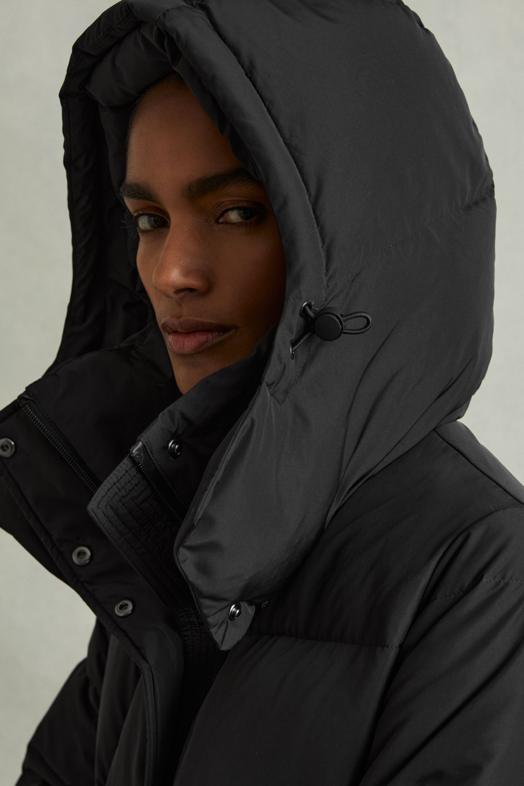 Petite hooded puffer jacket hotsell